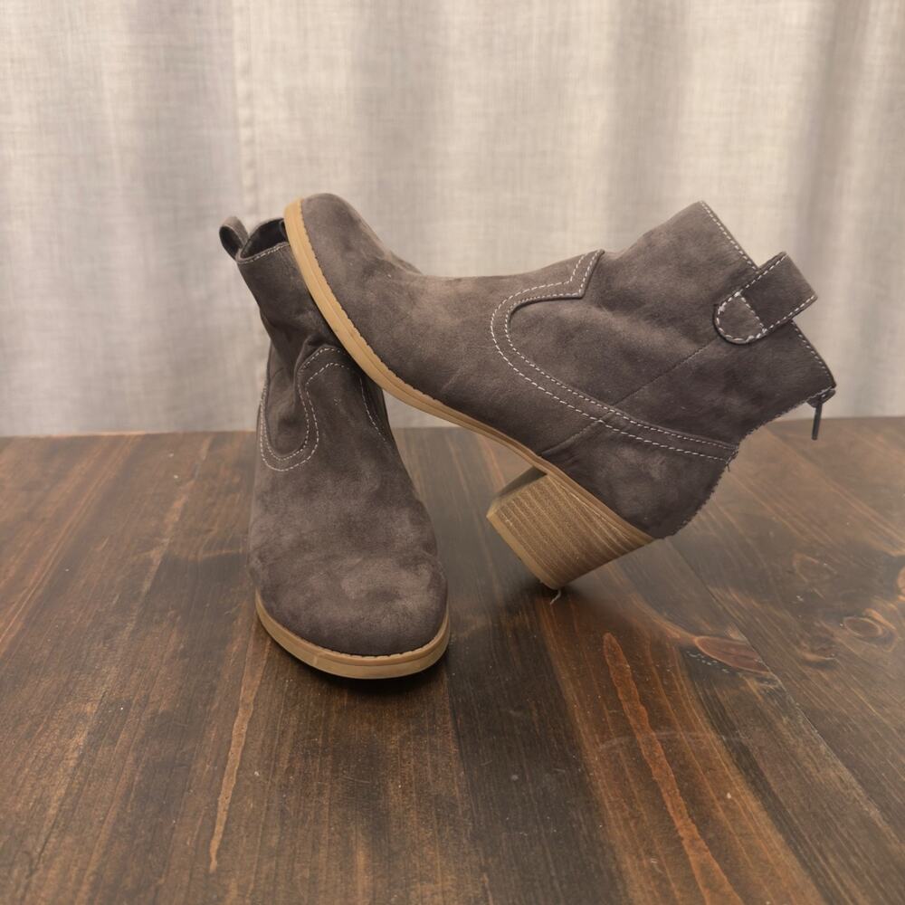Dolcetta Gavin Womens' Ankle Zip Up Boots Granite US 6.5 M - Gray Dress Boot